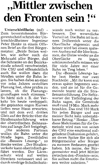 Artikel aus Münchner Merkur - Lokalteil v. 18.6.97
